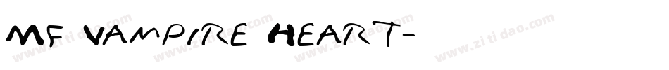 Mf Vampire Heart字体转换